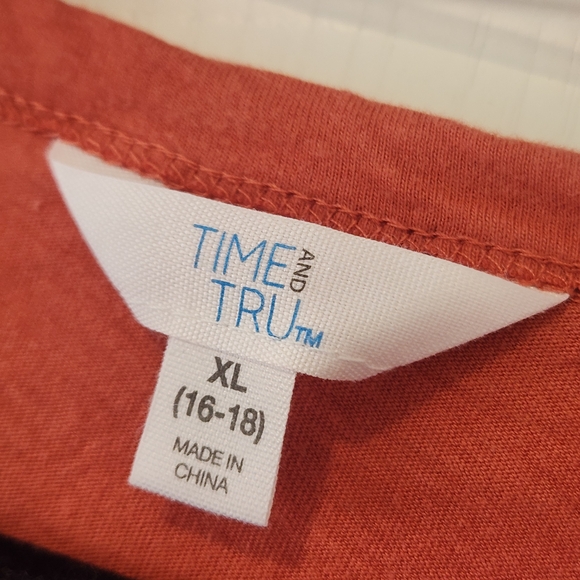 Time and Tru Terracotta Midi Dress Size XL Euc - Picture 2 of 3